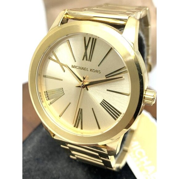 Michael Kors Women's Watch MK3490 Hartman Quartz Gold Stainless Steel 38mm - Picture 1 of 13